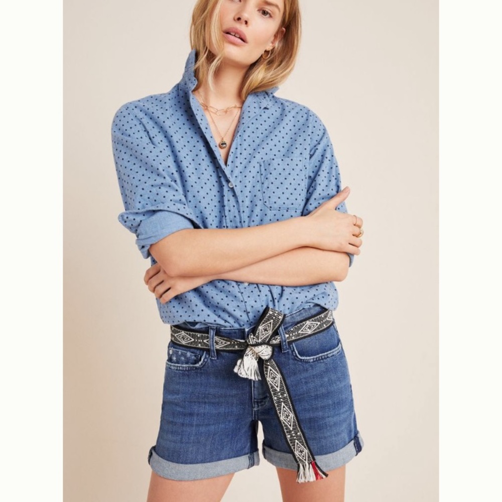 Anthropologie Pilco High Rise Denim Shorts